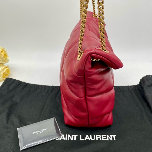 Women’s Ysl, medium LouLou puffer shoulder bag made in Italy - Picture 4 of 16